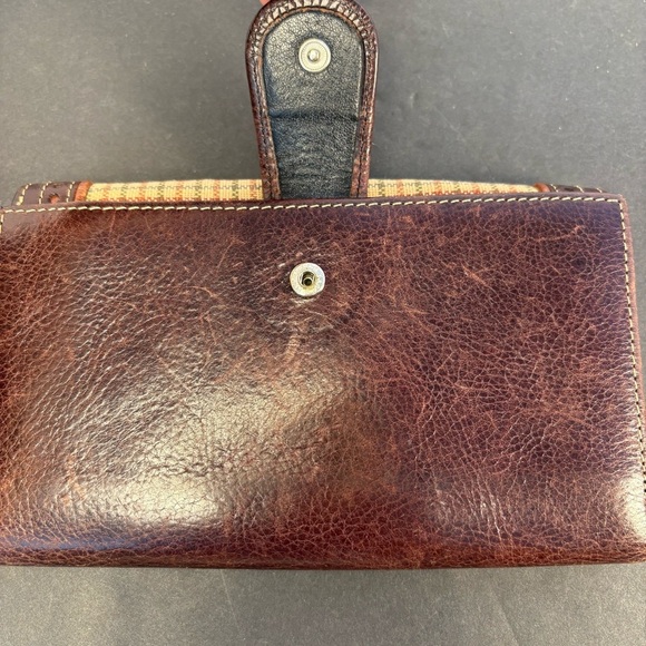 Brighton Plaid & Leather Wallet - Picture 6 of 13